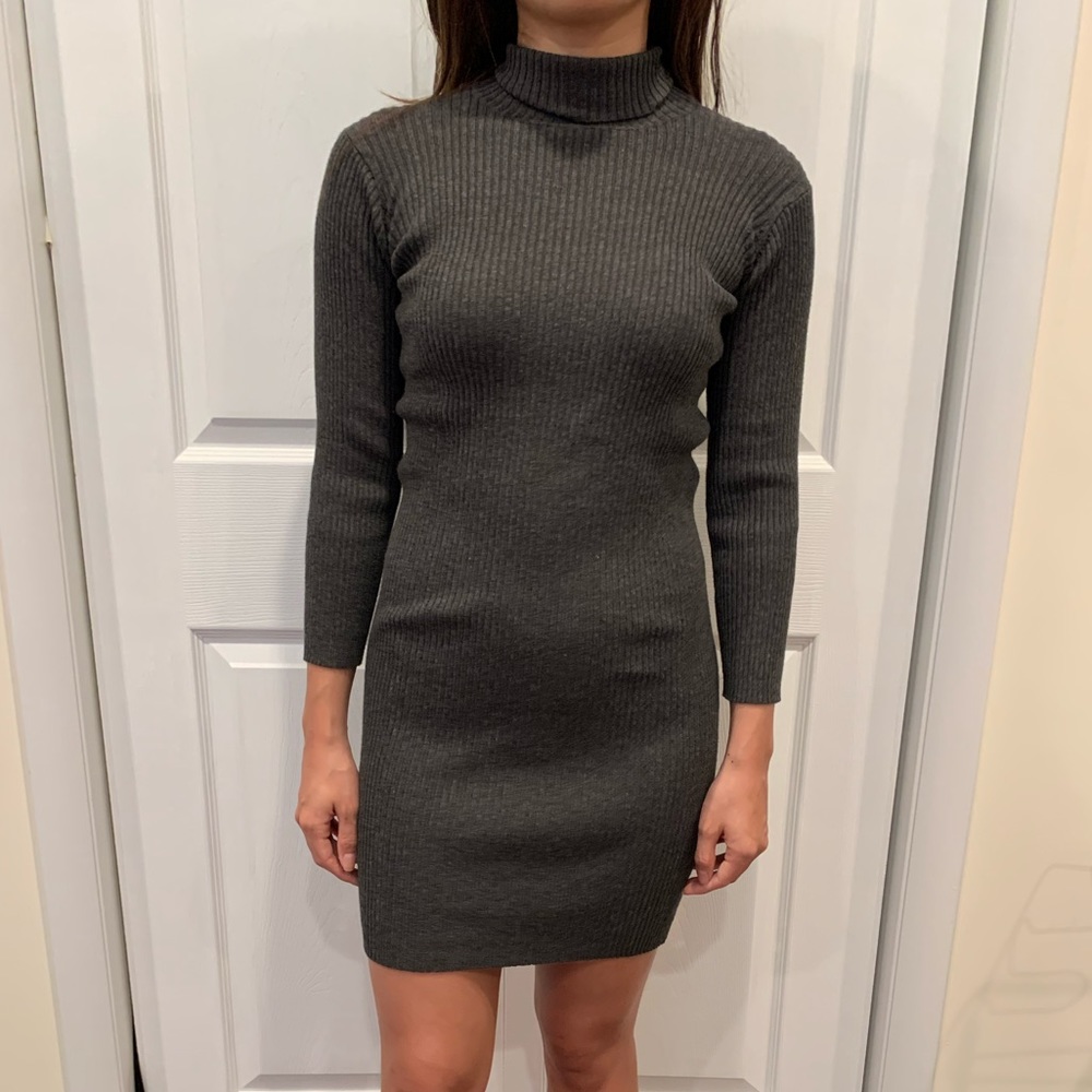 ZARA KNIT Gray Dress